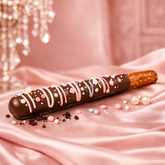 Chocolate Dipped Pretzel Rod