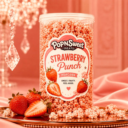 Strawberry Punch Gourmet Popcorn – Sweet, Fruity, Feel‑Good